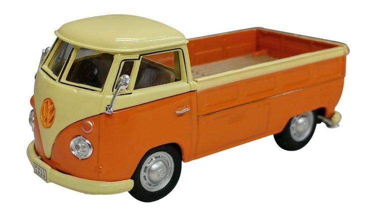 cararama vw t1 pick up orange