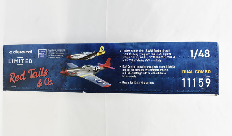 Eduard Red Tails and co Tuskegee Airmen 1/48 P-51 Mustang model kit box