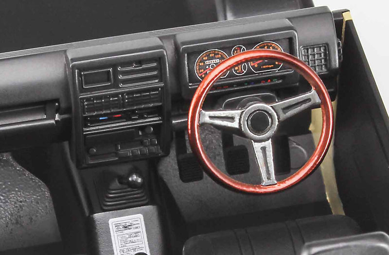 Hasegawa Suzuki Jimny JA11-1 with wooden steering wheel 1/24 scale model kit interior