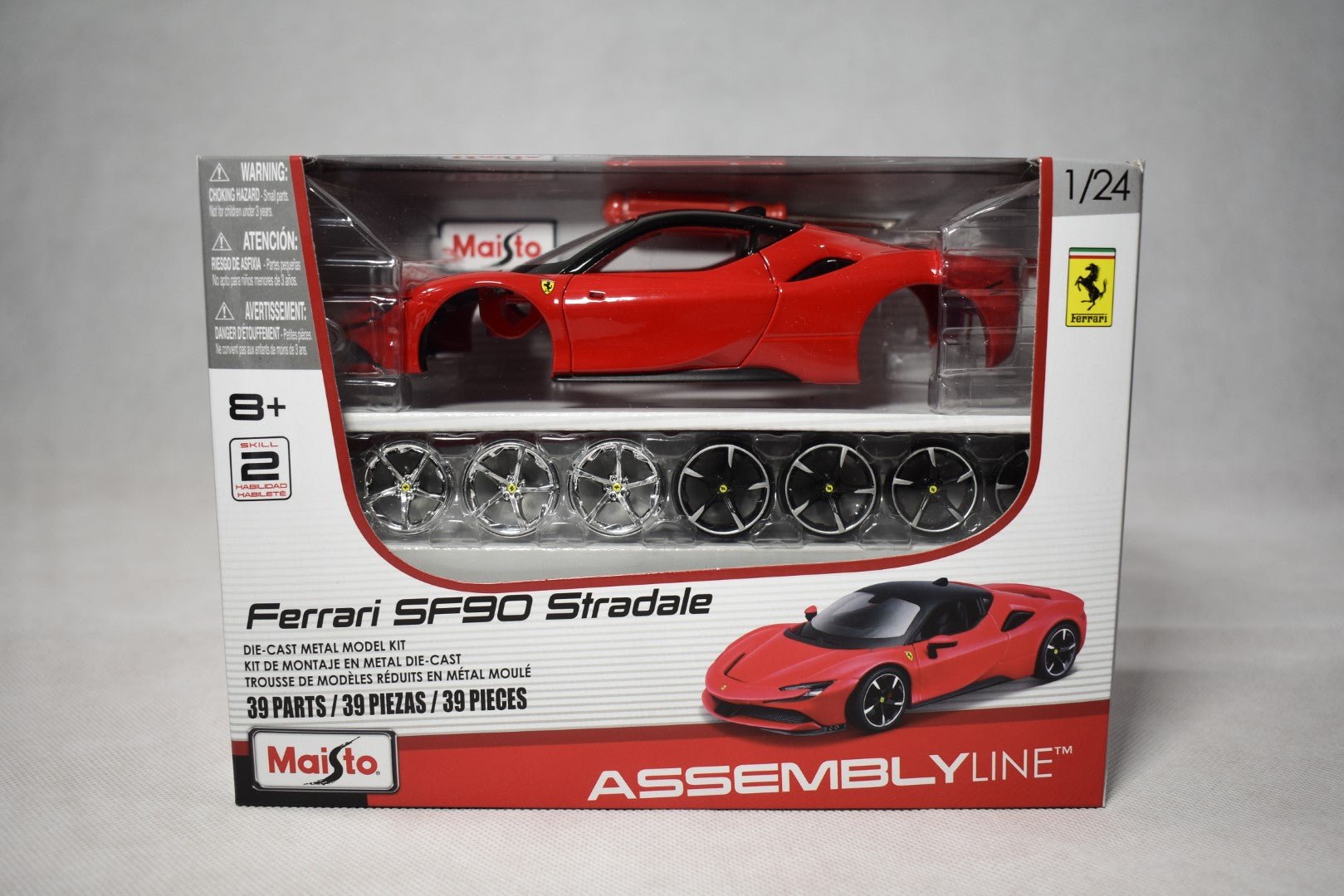 Maisto Assembly Line Ferrari SF90 Stradale 1/24 diecast model kit