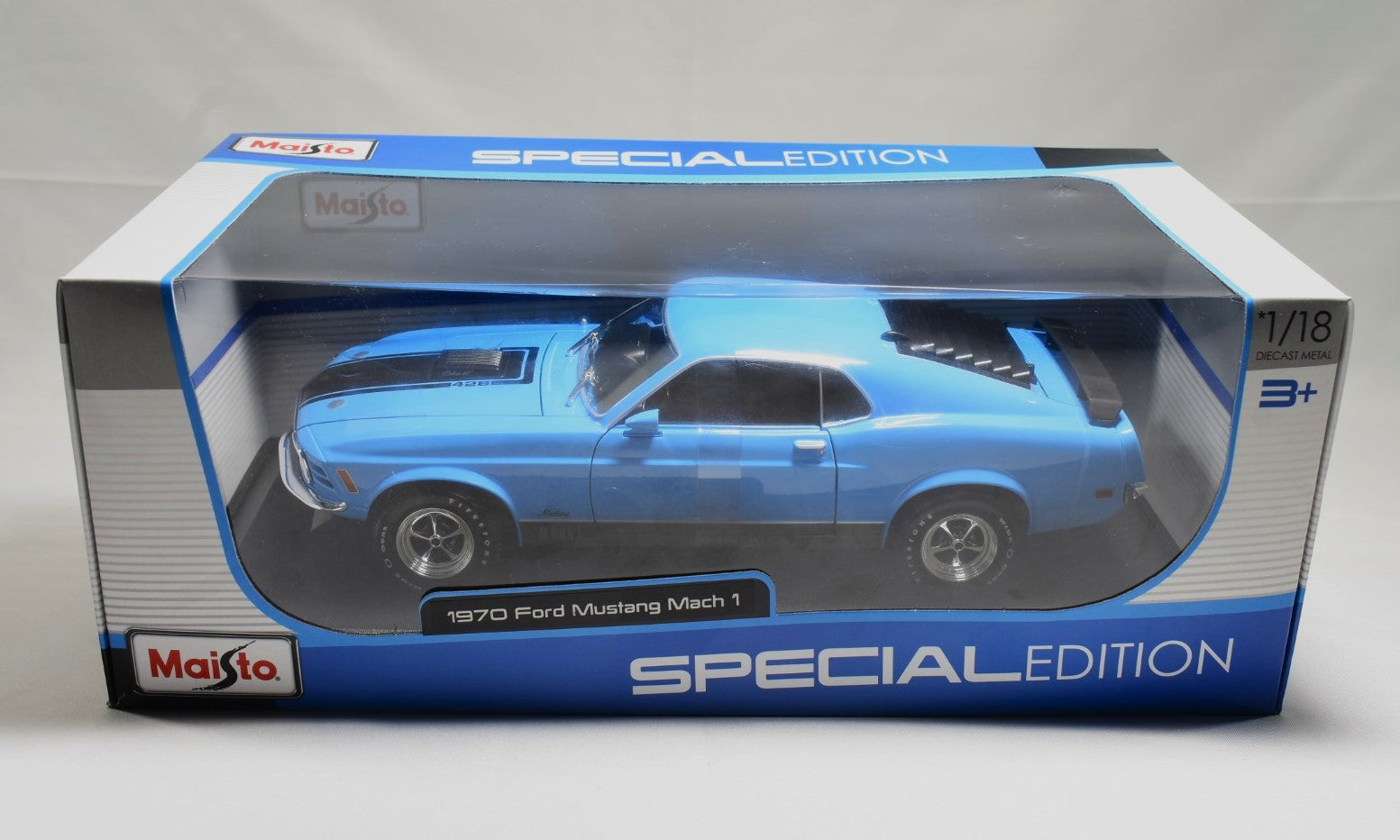 Maisto 1:18 Ford Mustang Mach 1 1970 Blau