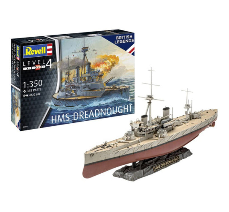 Revell British Legends HMS Dreadnought 1:350 Scale Plastic Model Kit