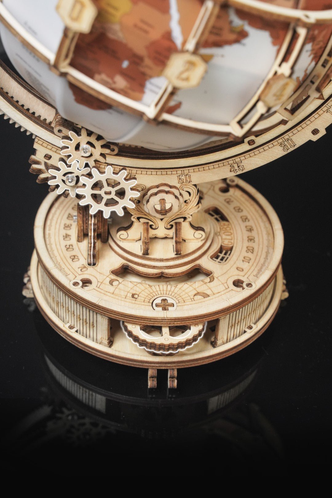 Rokr Luminous Globe Wooden Puzzle model kit ST003 base