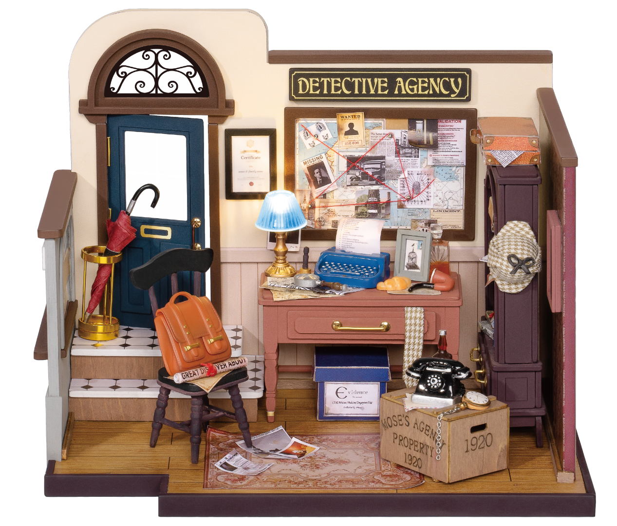 Rolife DIY House Moses's Detective Agency Model Kit DG157