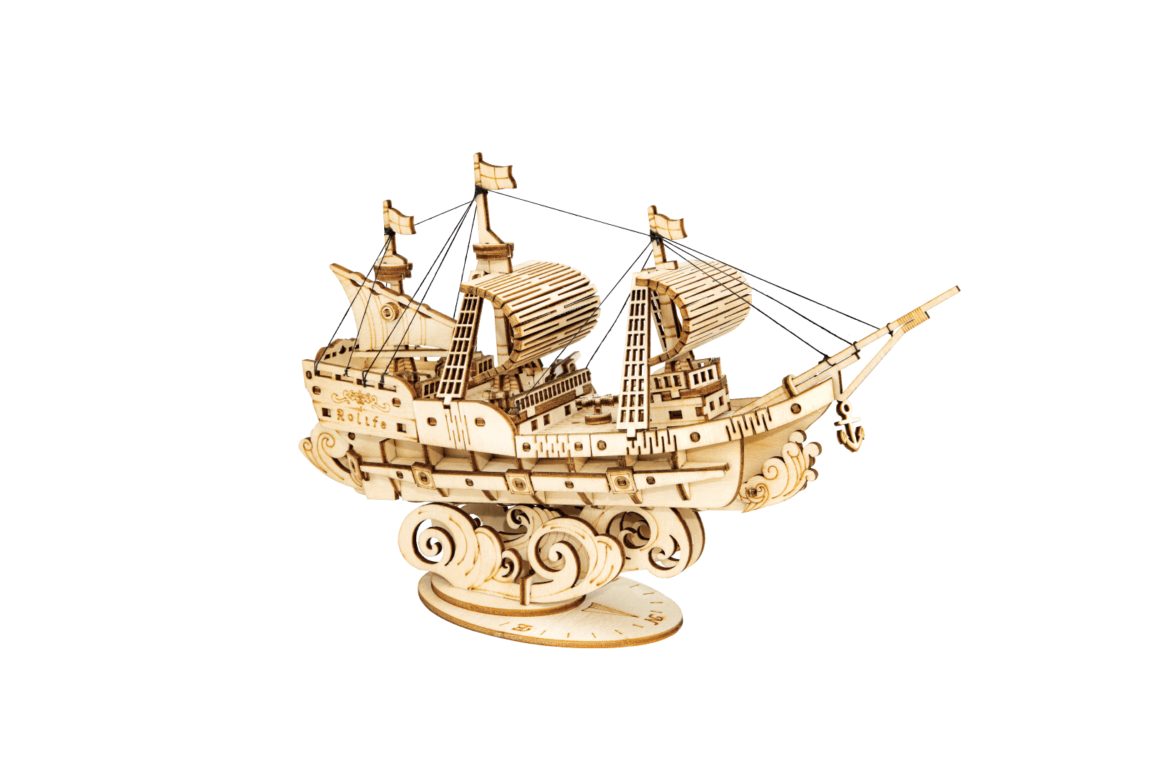 Rolife Sailing Ship Wooden Model Kit TG305 side