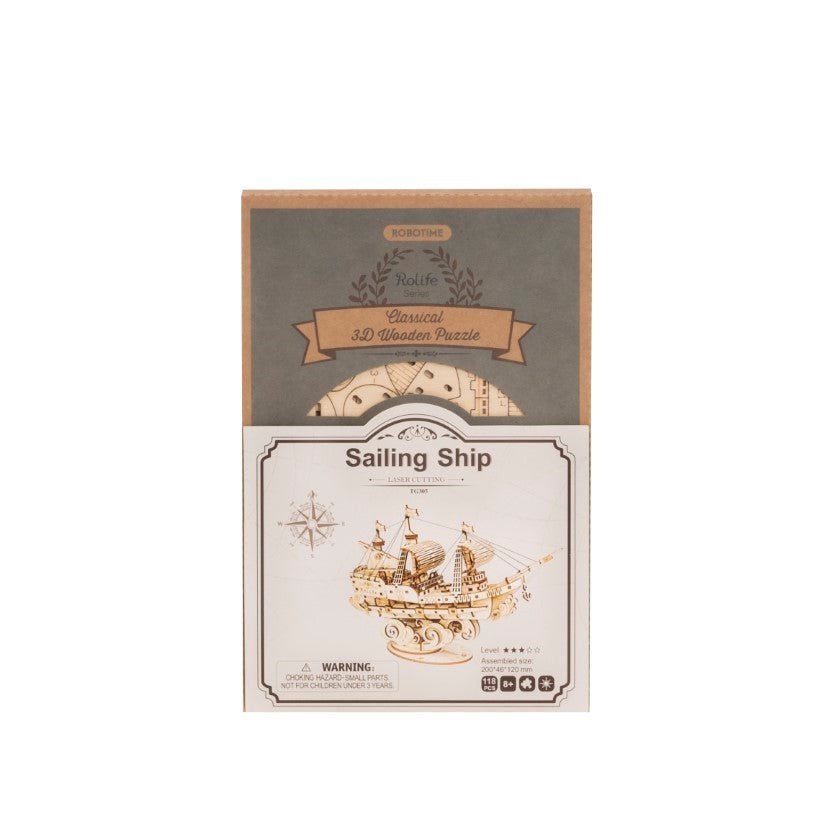 Rolife Sailing Ship Wooden Model Kit TG305 box