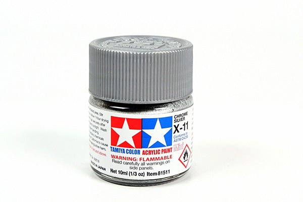 Tamiya Acrylic Mini X-11 Chrome Silver 81511