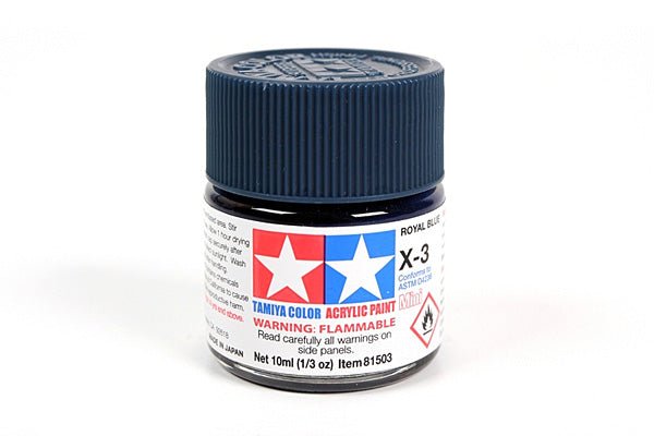 Tamiya Acrylic Mini X-3 Royal Blue 81503