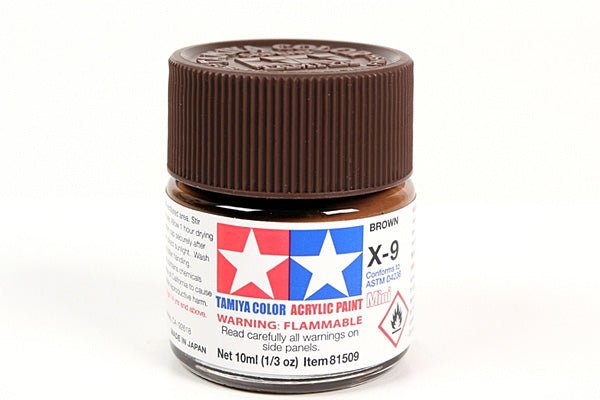 Tamiya Acrylic Mini X-9 Brown 81509