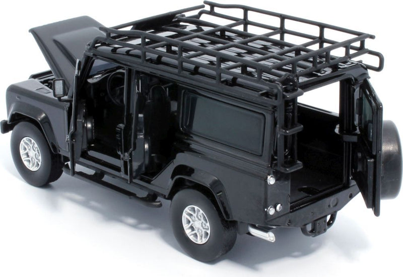 Tayumo Land Rover Defender 110 Orange 1/32 Scale diecast open doors and bonnet