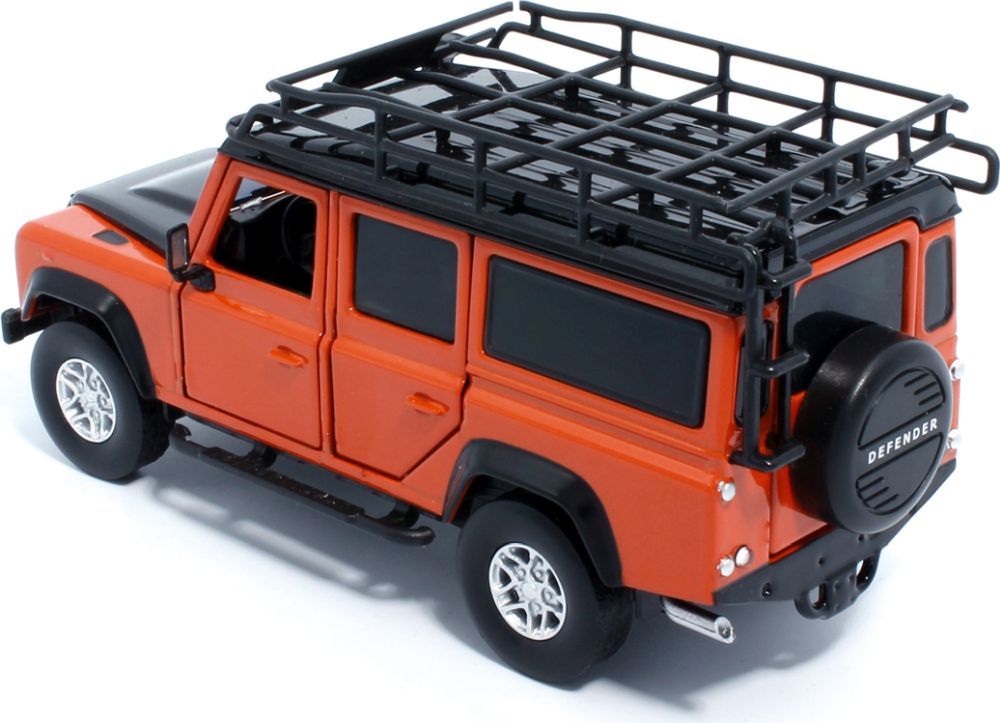 Tayumo Land Rover Defender 110 Orange 1/32 Scale diecast back