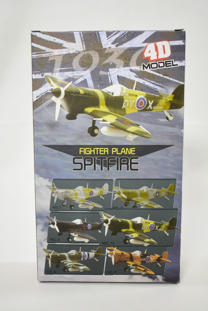 4D Model Supermarine Spitfire 1/48 Scale Snap Fit  Model Kit pre-painted No.4 box