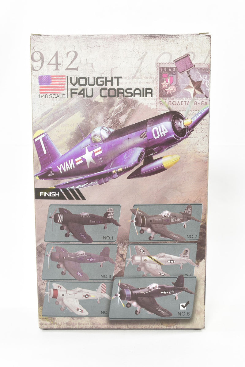 4D Model Vought Corsair 1/48 Scale Snap Fit Model Kit pre-painted No.6 box