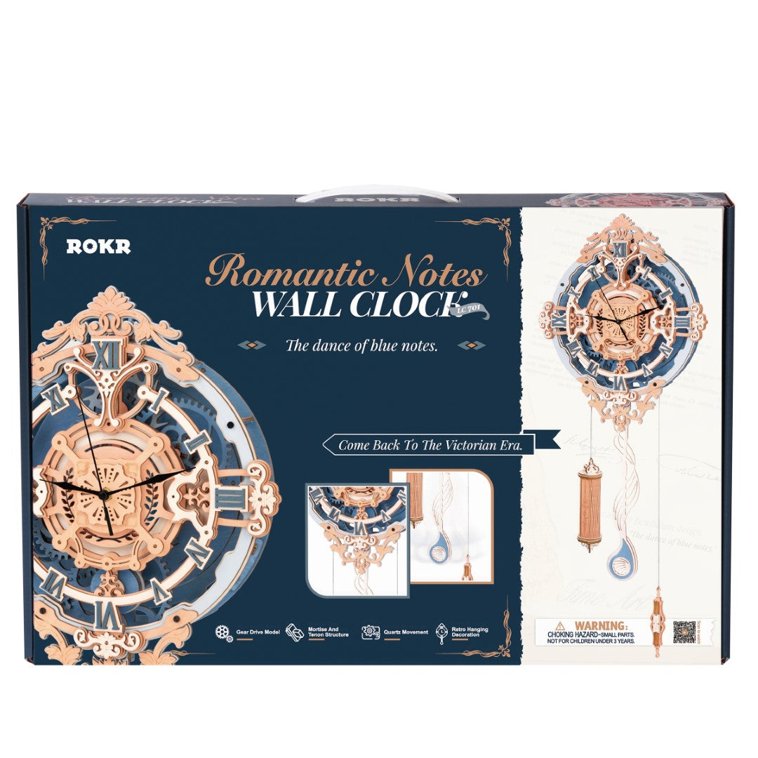 Rokr Romantic Notes Wall Clock LC701 box