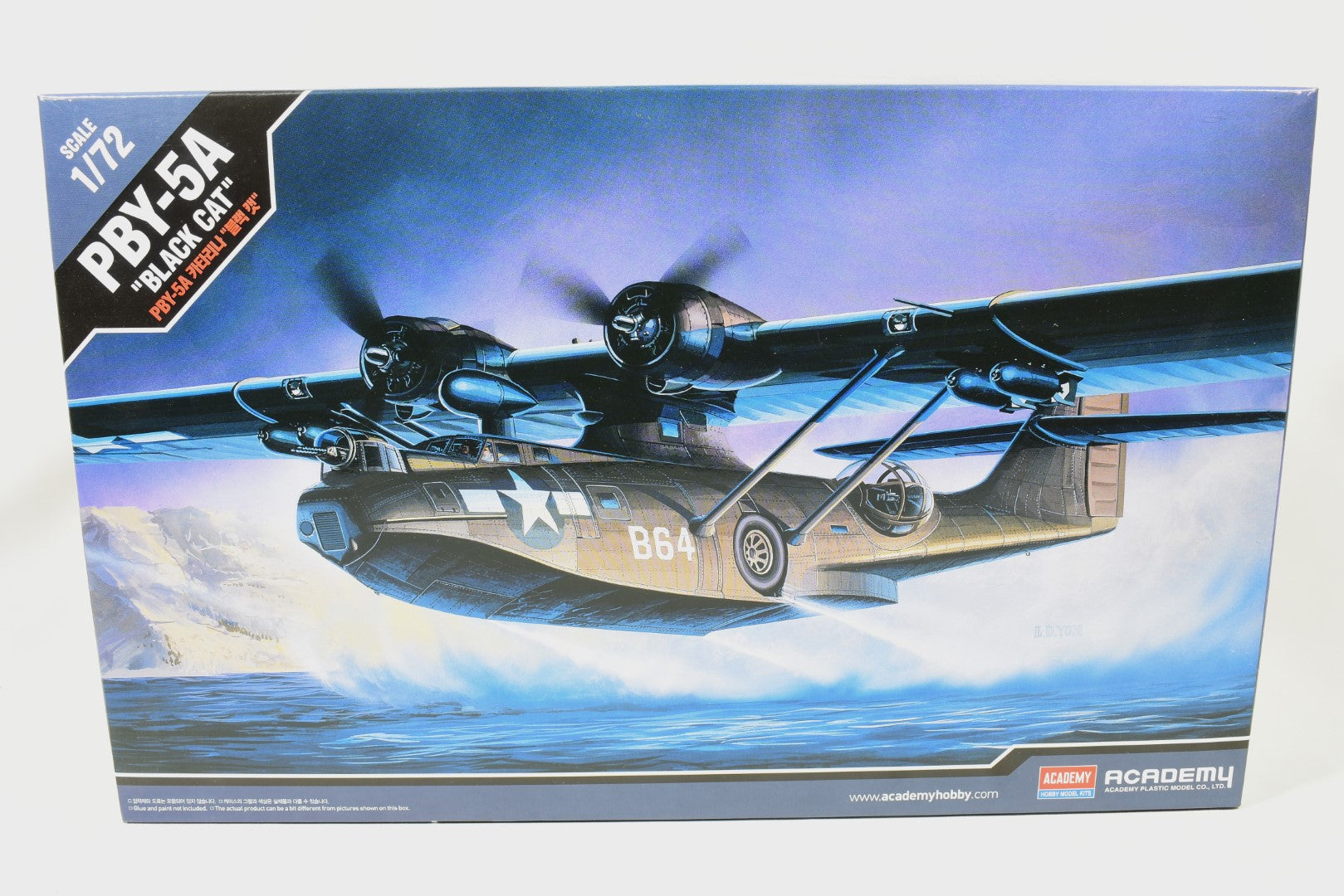 Academy PBY-5A Catalina Black Cat Flying Boat 1:72 Plastic Model Kit 1