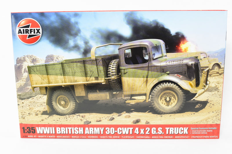 Airfix WWII British Army 30-CWT 4x2 G.S. Truck 1:35 Scale Model Kit A1380