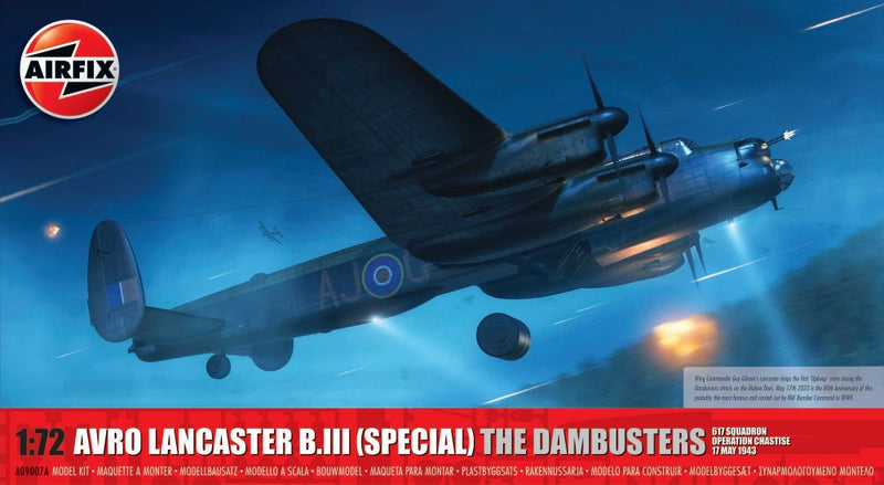 Airfix Avro Lancaster B.III Special The Dambusters 617 Squadron chastise 1/72 model kit A09007A