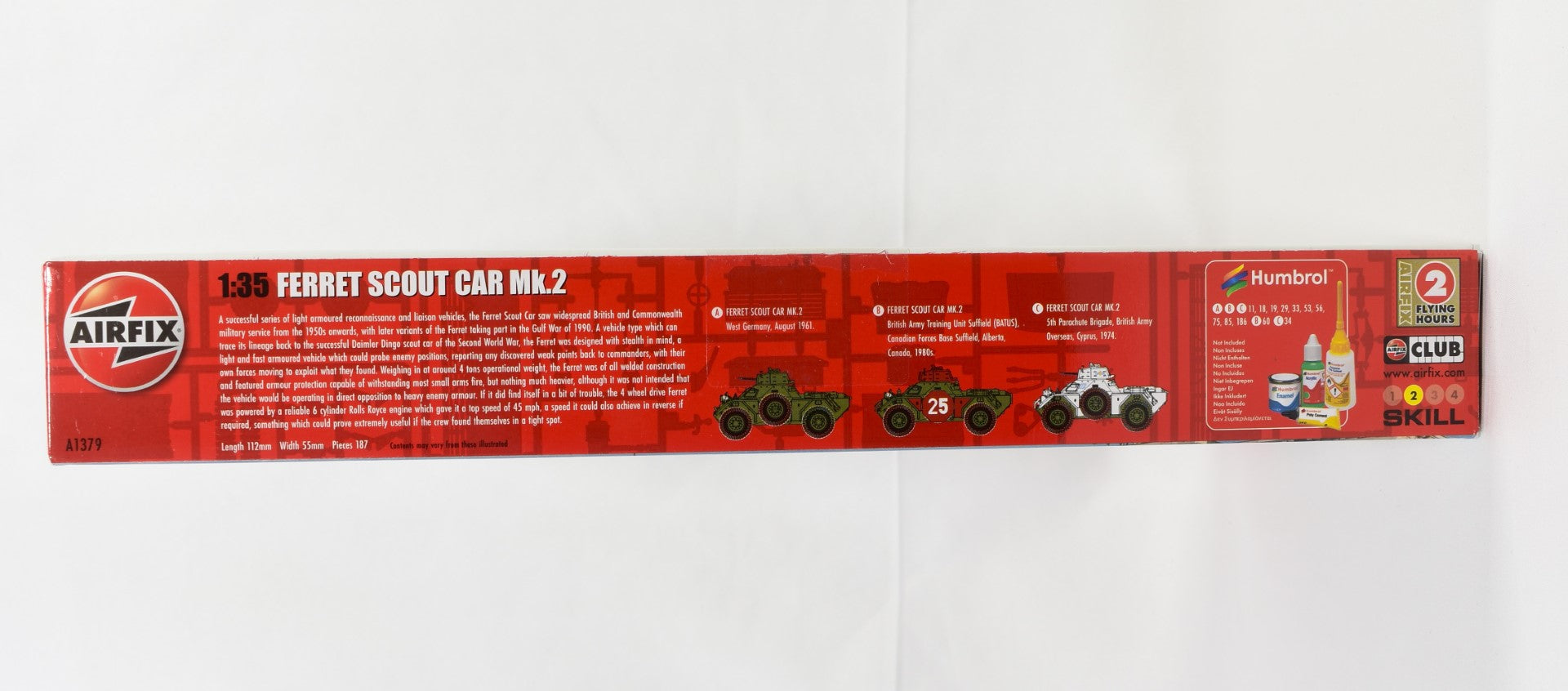 Airfix Ferret Scout Car Mk.2 1/35 Scale Model Kit info