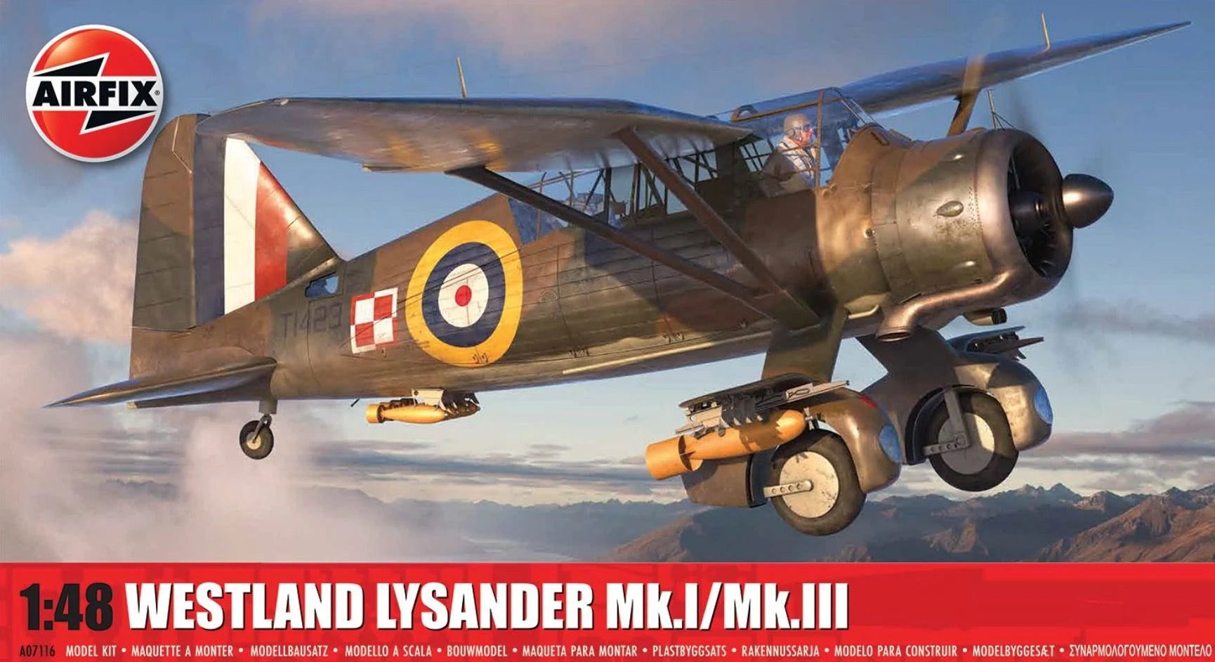 Airfix 1:48 Westland Lysander Mk./Mk.III Model Kit