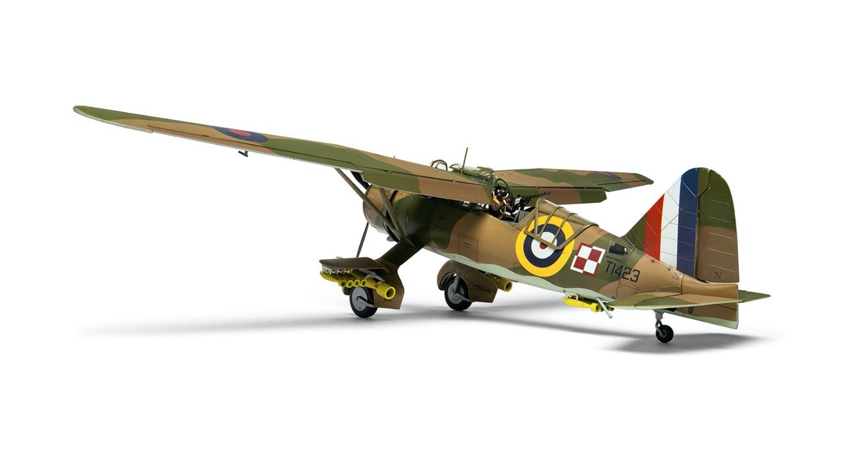 Airfix 1:48 Westland Lysander Mk./Mk.III Model Kit bombs rear view