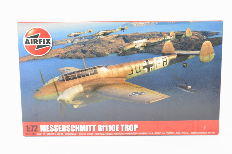 Airfix Messerschmitt Bf110E Trop 1:72 Scale Model Kit A03081A