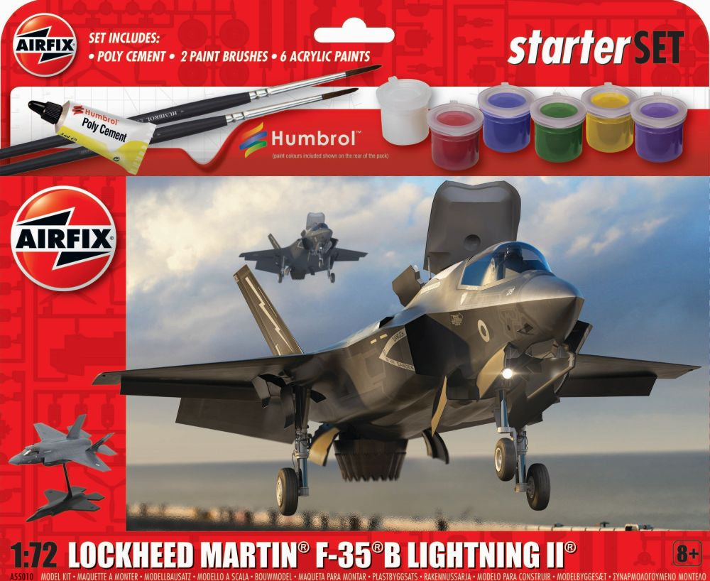 Airfix Lockheed Martin F-35 B Lightning 1:72 Starter Set Model A55010