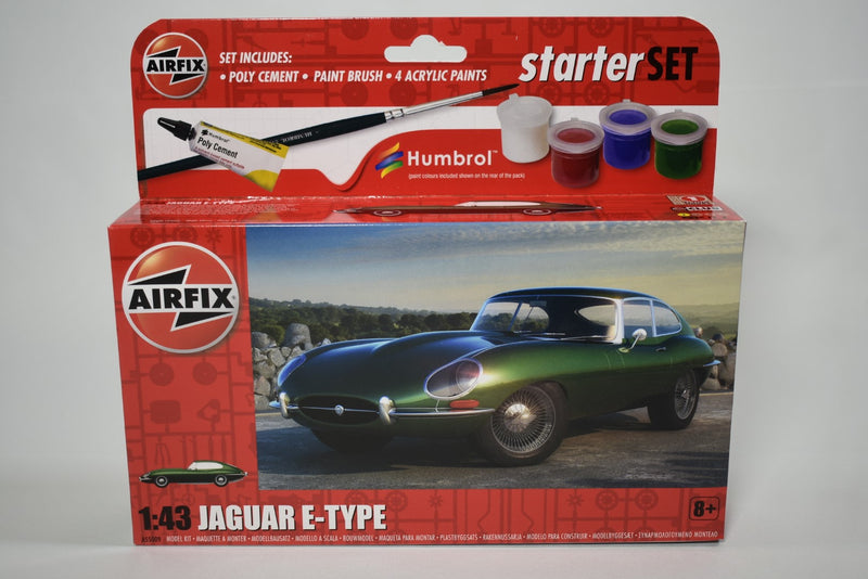 Airfix Starter Set Jaguar E-Type 1:43 scale model kit