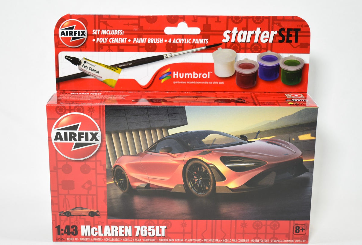 Airfix Mclaren 765LT 1:43 Starter Set Model A55006
