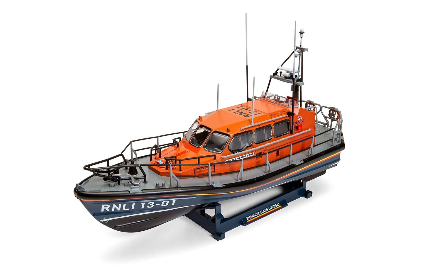 Airfix Starter Set RNLI Shannon Class Life Boat 1/72 scale model kit built