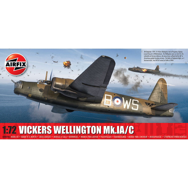 Airfix  Vickers Wellington MK.IA/C 1:72 Scale Model Kit A08019A