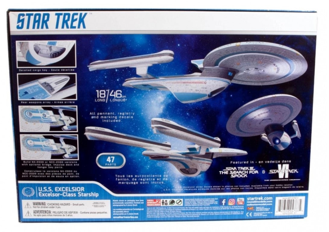 AMT Star Trek U.S.S. Excelsior 1/1000 Plastic Model Kit 1257 box