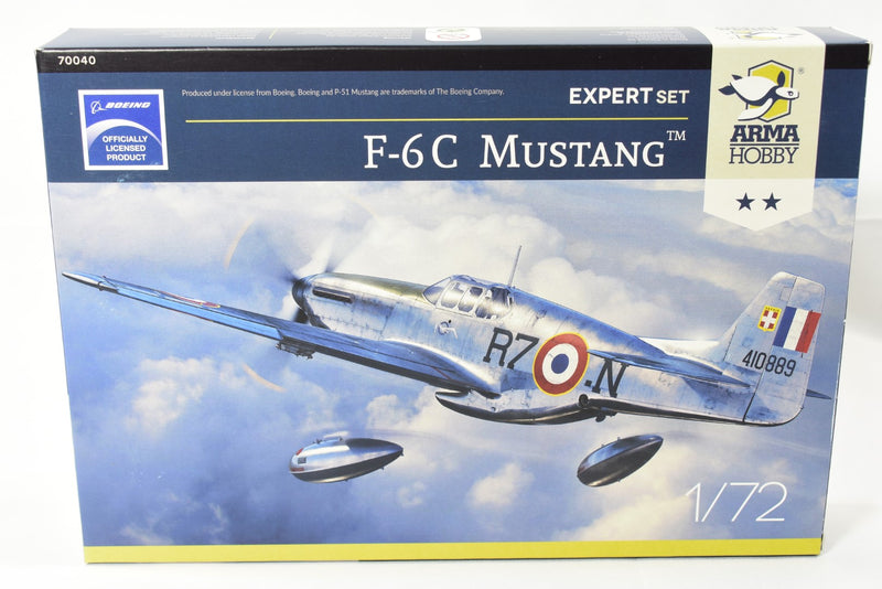 Arma Hobby F-6C Mustang Reconnaissance Aircraft 1/72 scale expert set model kit 70040