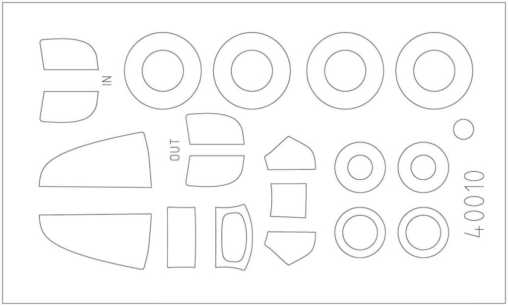 Arma Hobby P-39 Q Airacobra 1/48 Scale plastic model kit 40010 paint masks