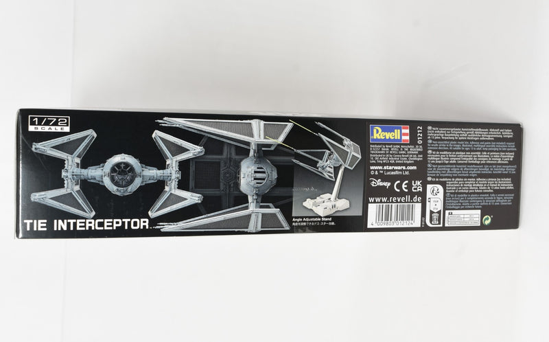 Bandai Star Wars Tie Interceptor 1/72 scale model kit box