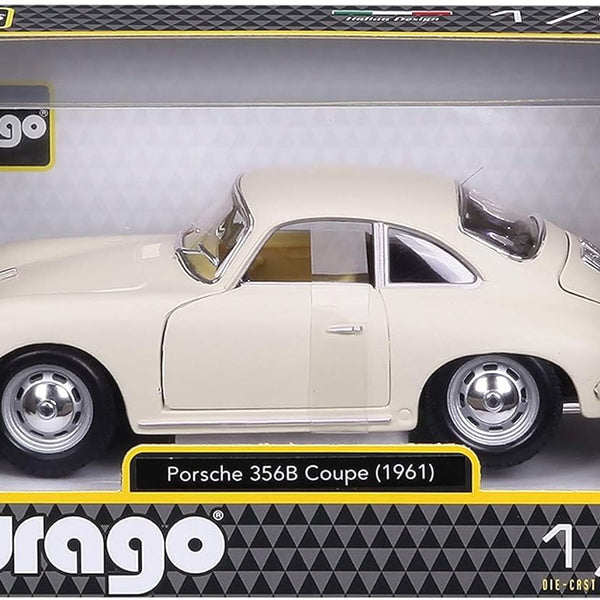 MODELLINO AUTO EPOCA STATICO BURAGO PORSCHE 356B CABRIOLET 1961 NERO SCALA 1:24 MODELLINO AUTO EPOCA STATICO BURAGO PORSCHE 356B CABRIOLET 1961 NERO SCALA 1:24