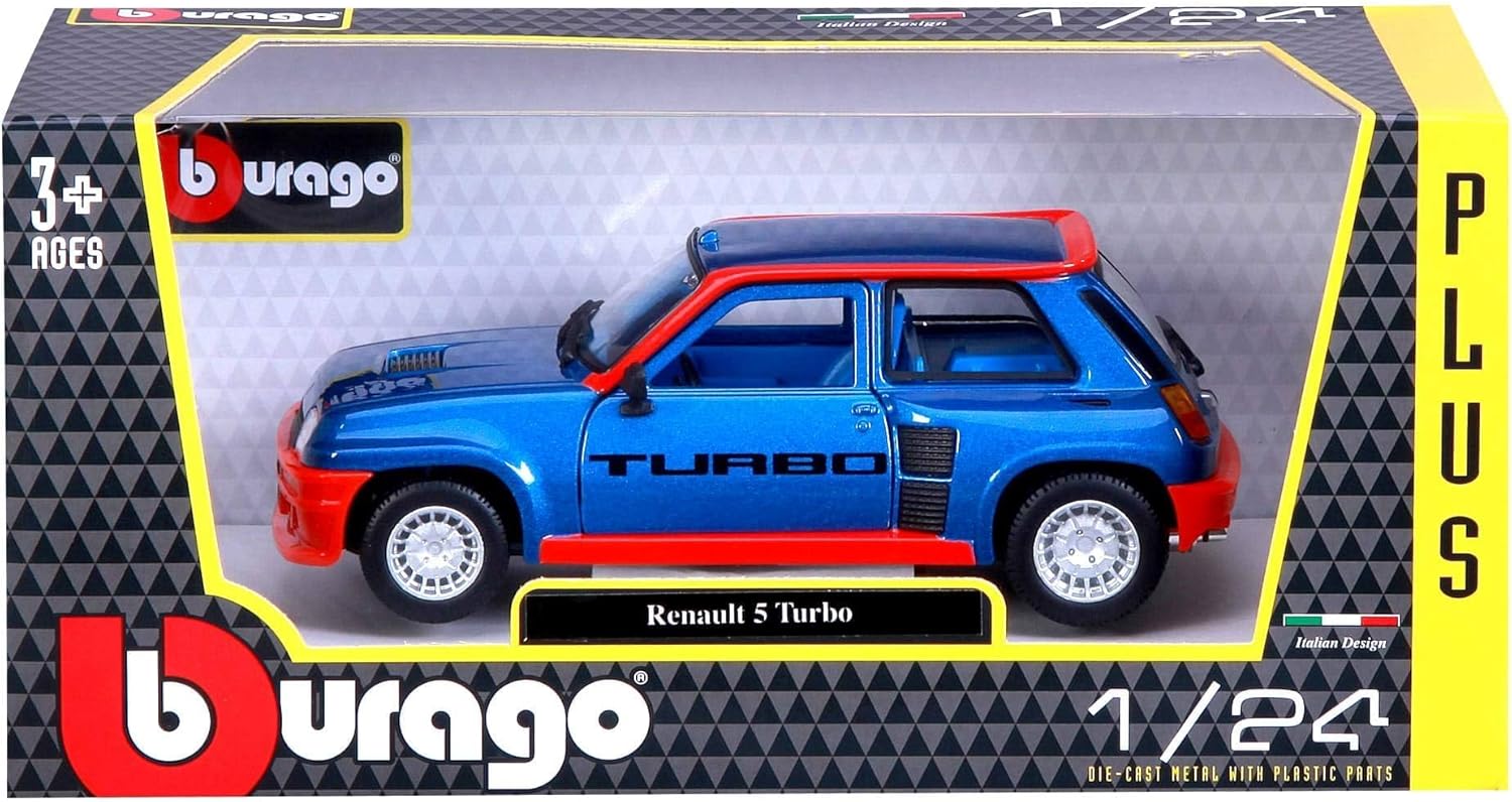 Bburago Renault 5 Turbo Blue 1/24 diecast model