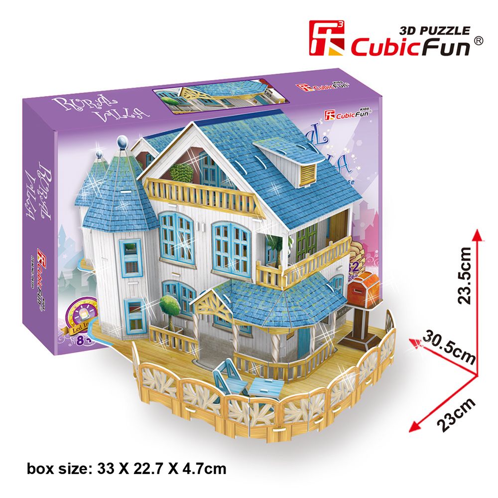 Cubicfun Rural Villa 3D Puzzle model P635h box