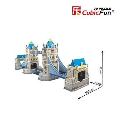 Cubicfun Tower Bridge 3D Puzzle model c702h dimensions