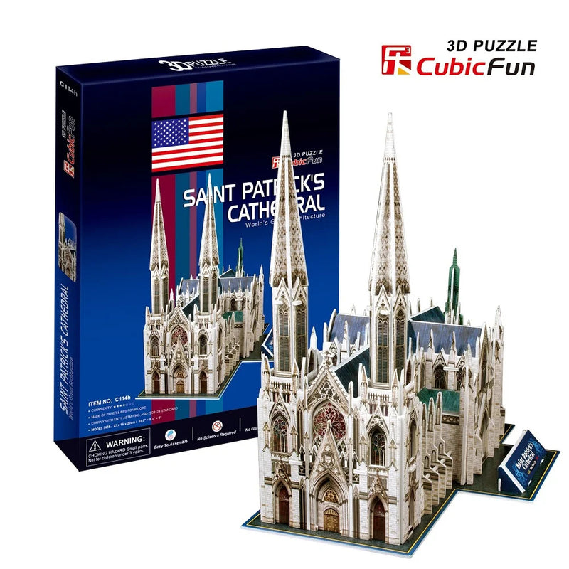 Cubicfun 3D Puzzle St Patrick's Cathedral C114h