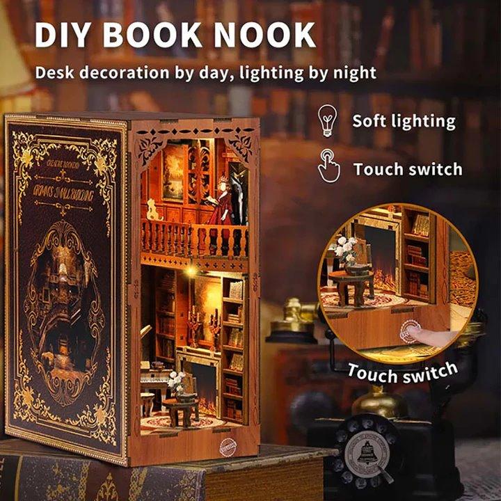 diy doll house book nook grimm building details