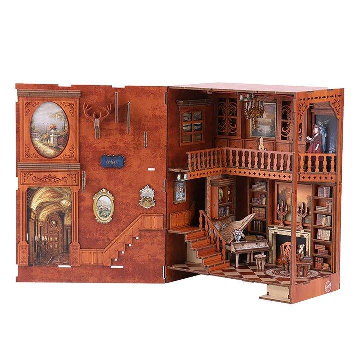 diy doll house book nook grimm building side open