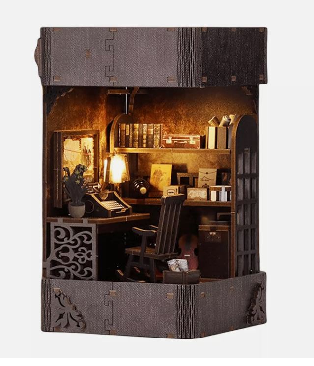 diy doll house book nook holmes detective agency