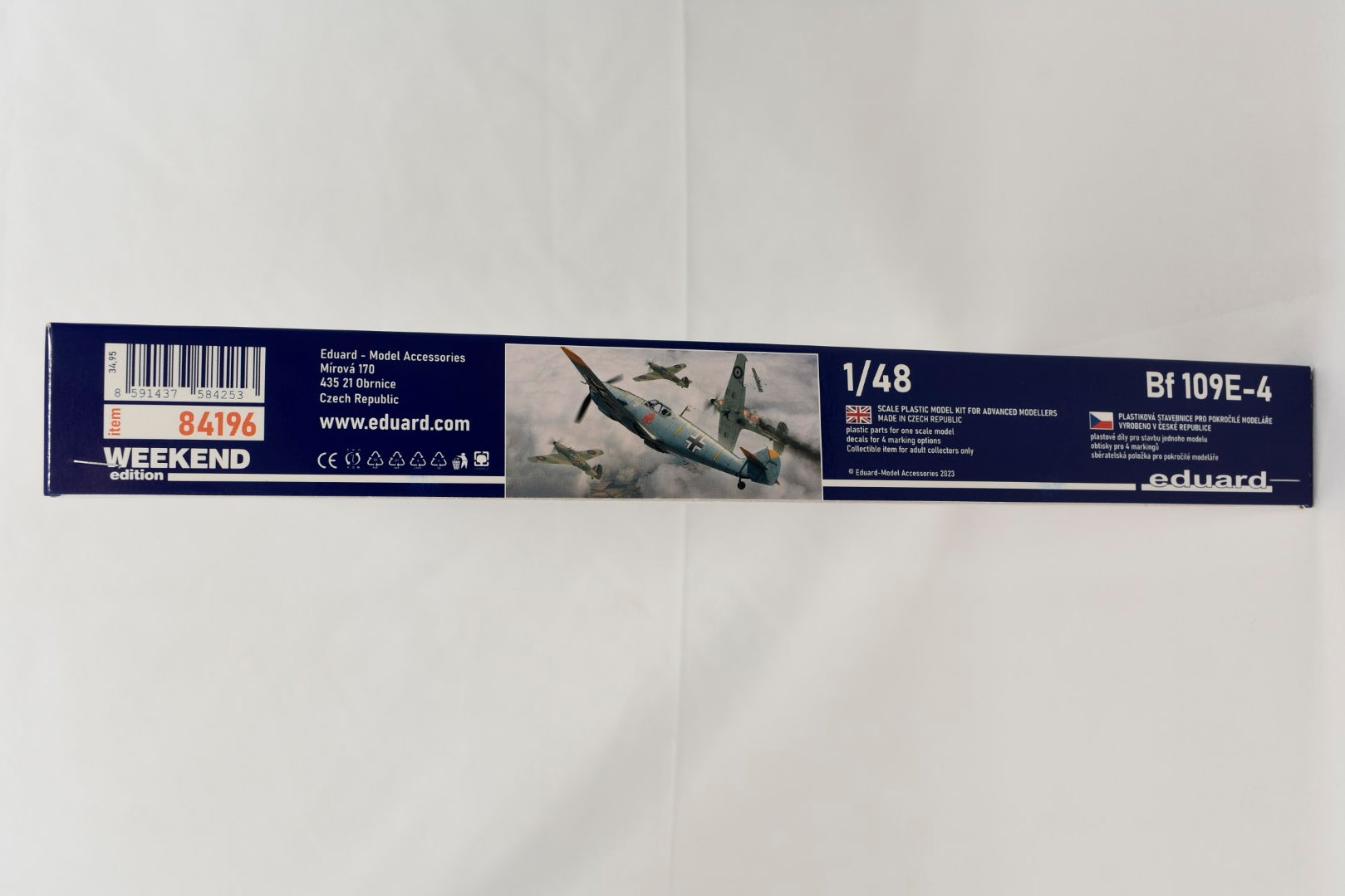 Eduard Messerschmitt Bf 109E-4 Weekend Edition 1/48 Scale Model kit box