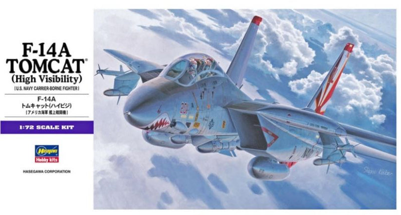 Hasegawa Grumman F-14A Tomcat High Visibility 1/72 scale model kit