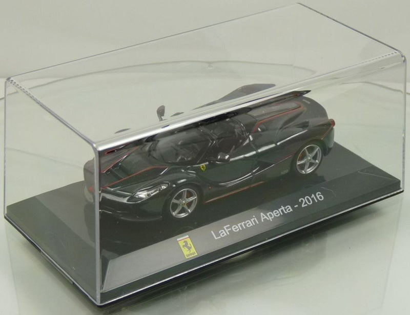 Ferrari LaFerrari Aperta 2016 1:43 scale diecast model on display stand with case