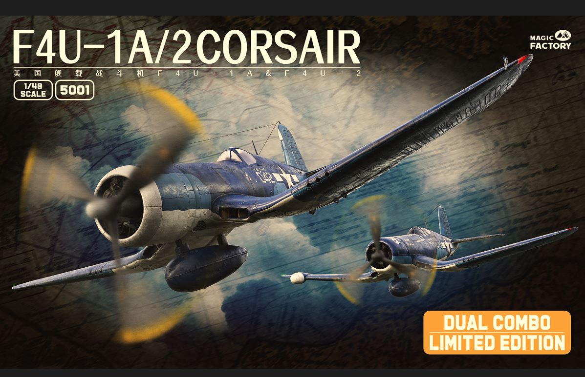 Magic Factory Vought F4U Corsair Dual Combo Pack 1/48 scale model kit