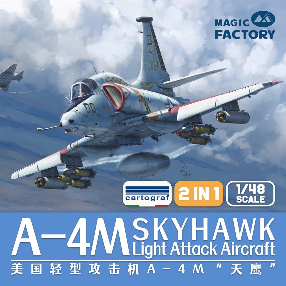 Magic Factory 1/48 Scale A-4M Skyhawk plastic model kit