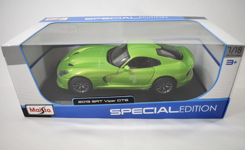 Maisto 2013 Dodge SRT Viper GTS Green 1/18 scale diecast model