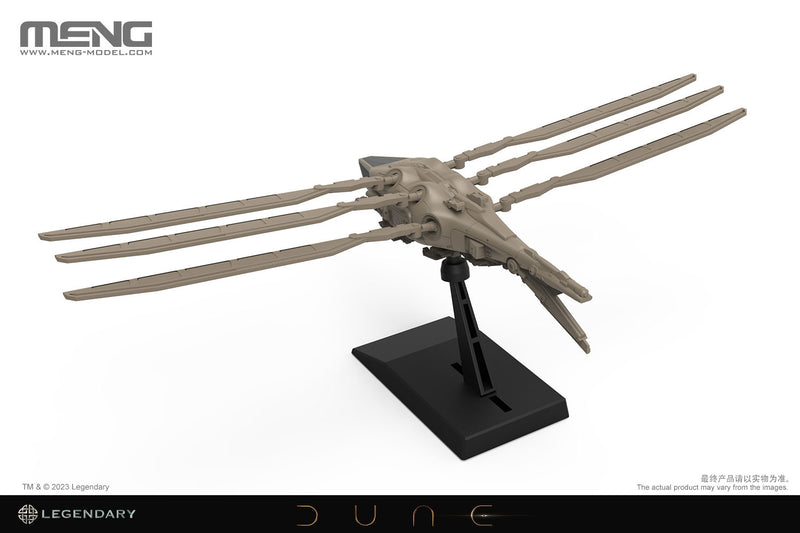 Meng Models Dune Harkonnen Ornithopter Model kit MMS-014 display stand back