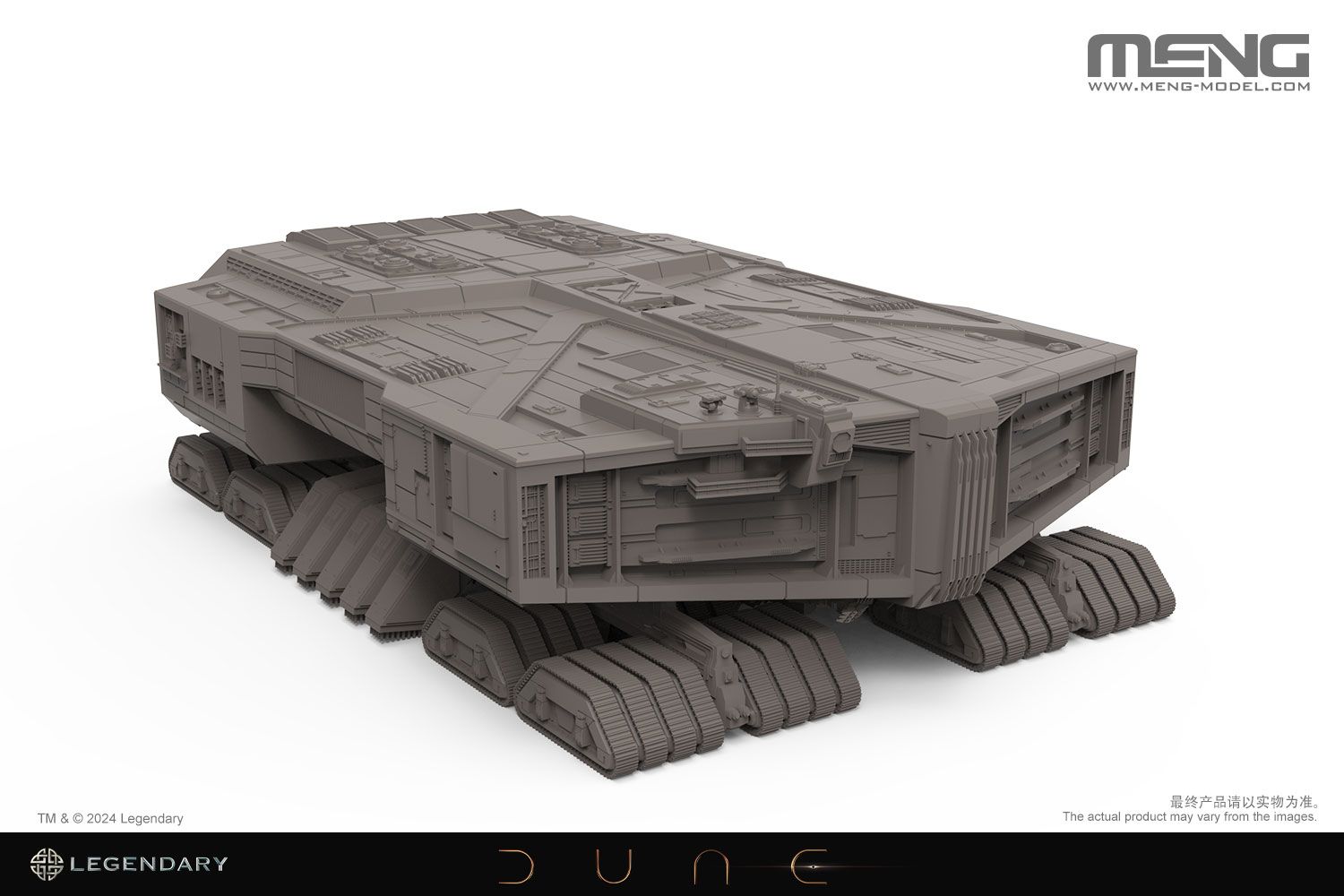 Meng Models Dune Spice Harvester SS-020 1:500 Scale Model Kit built